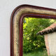 Mirror louis philippe old nineteenth in brown and beige wood