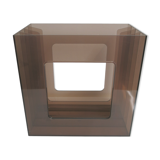 Porte-vinyle en plexi fumé