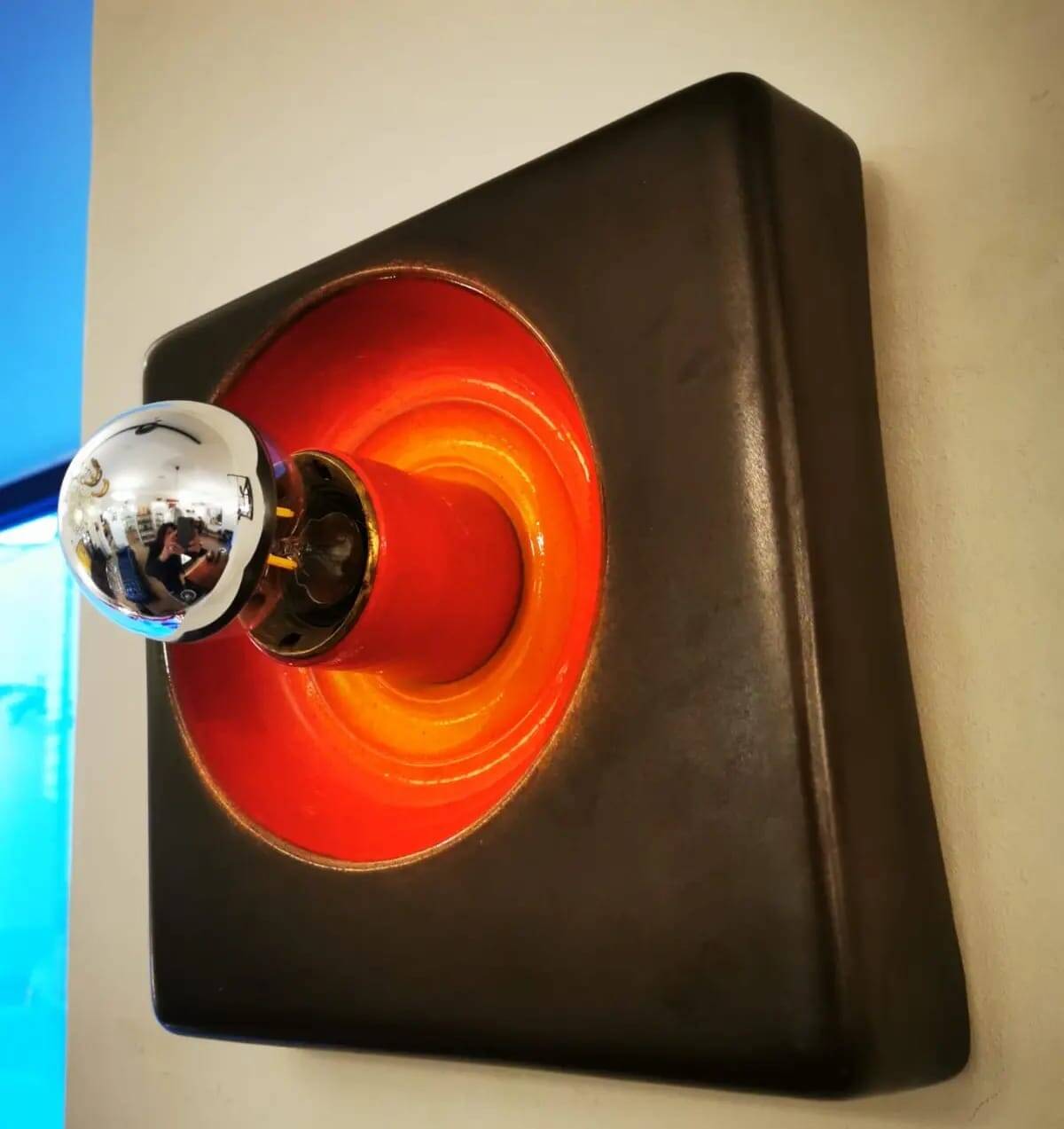 Pair of Space age ceramic wall lights from the 60s/70s