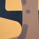 Painting (painted wooden panel without fixing). Free forms, 70s