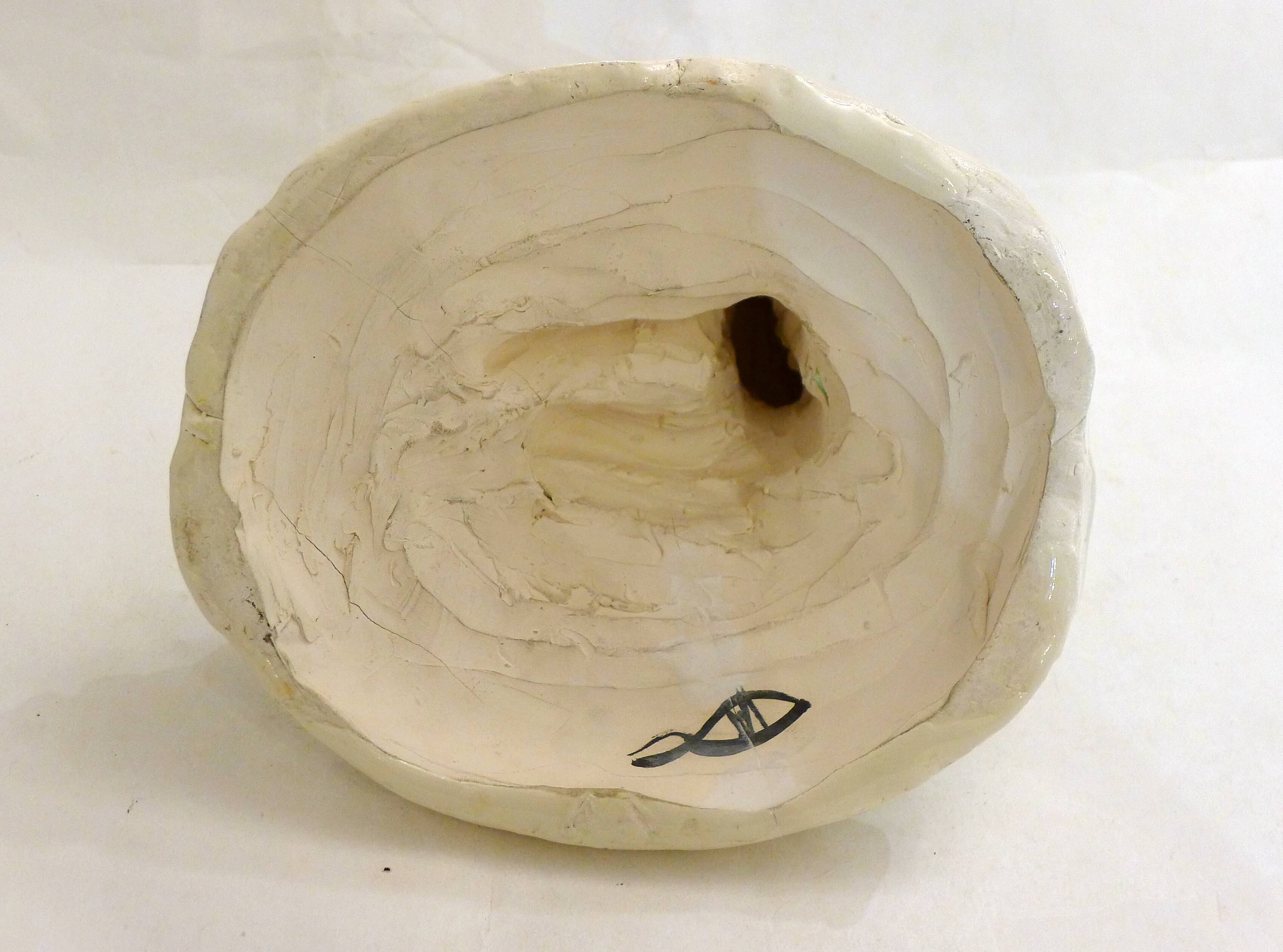 Mid-century Bathing Woman sculpture, ceramic piece.