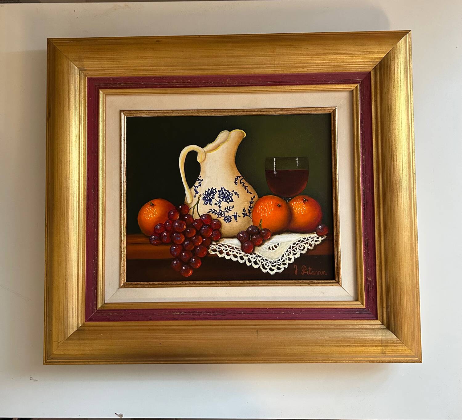 Pair of still lifes in oil