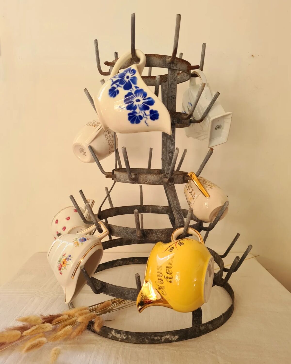 Antique bottle hedgehog