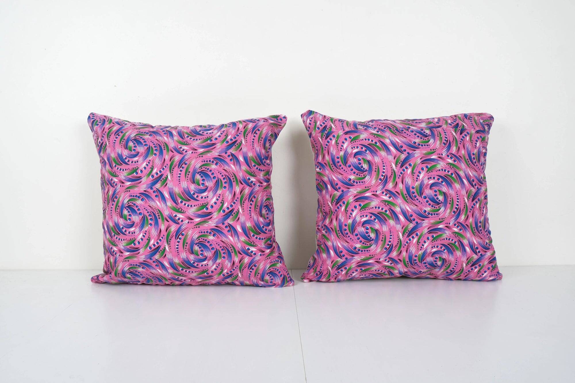 Set of 2 vintage Turkish cushion covers 51x51 cm