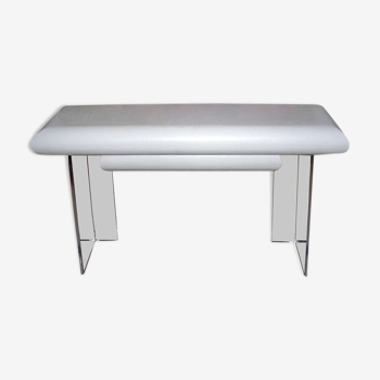 Linen and lucite console