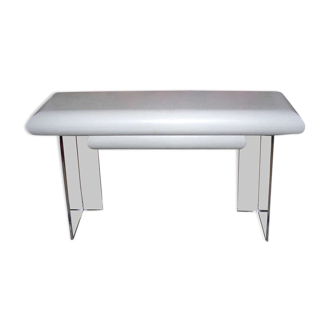 Linen and lucite console