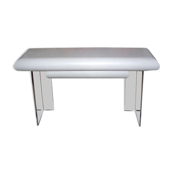Linen and lucite console