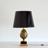 Vintage artichoke gold table lamp 1970