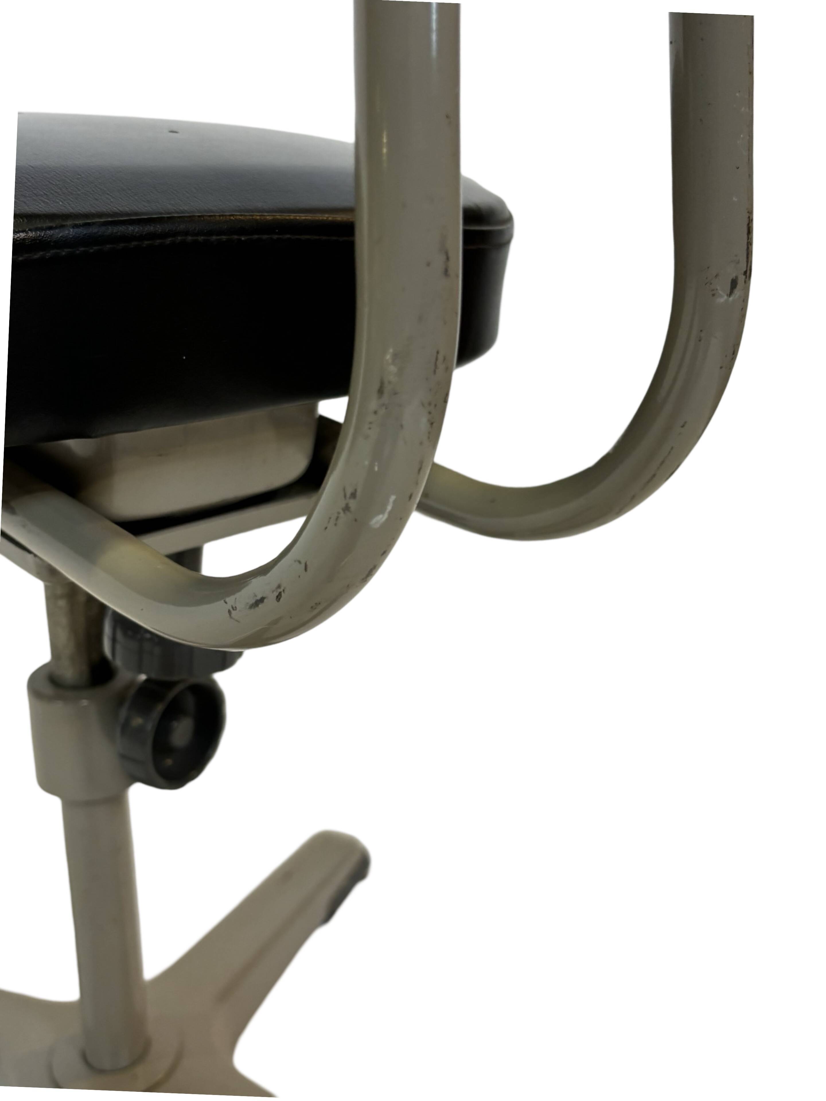 Mid Century Okamura Vintage Office Working Chair of 60's Design