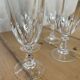 Set of 4 antique crystal flutes