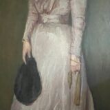 Woman in lilac