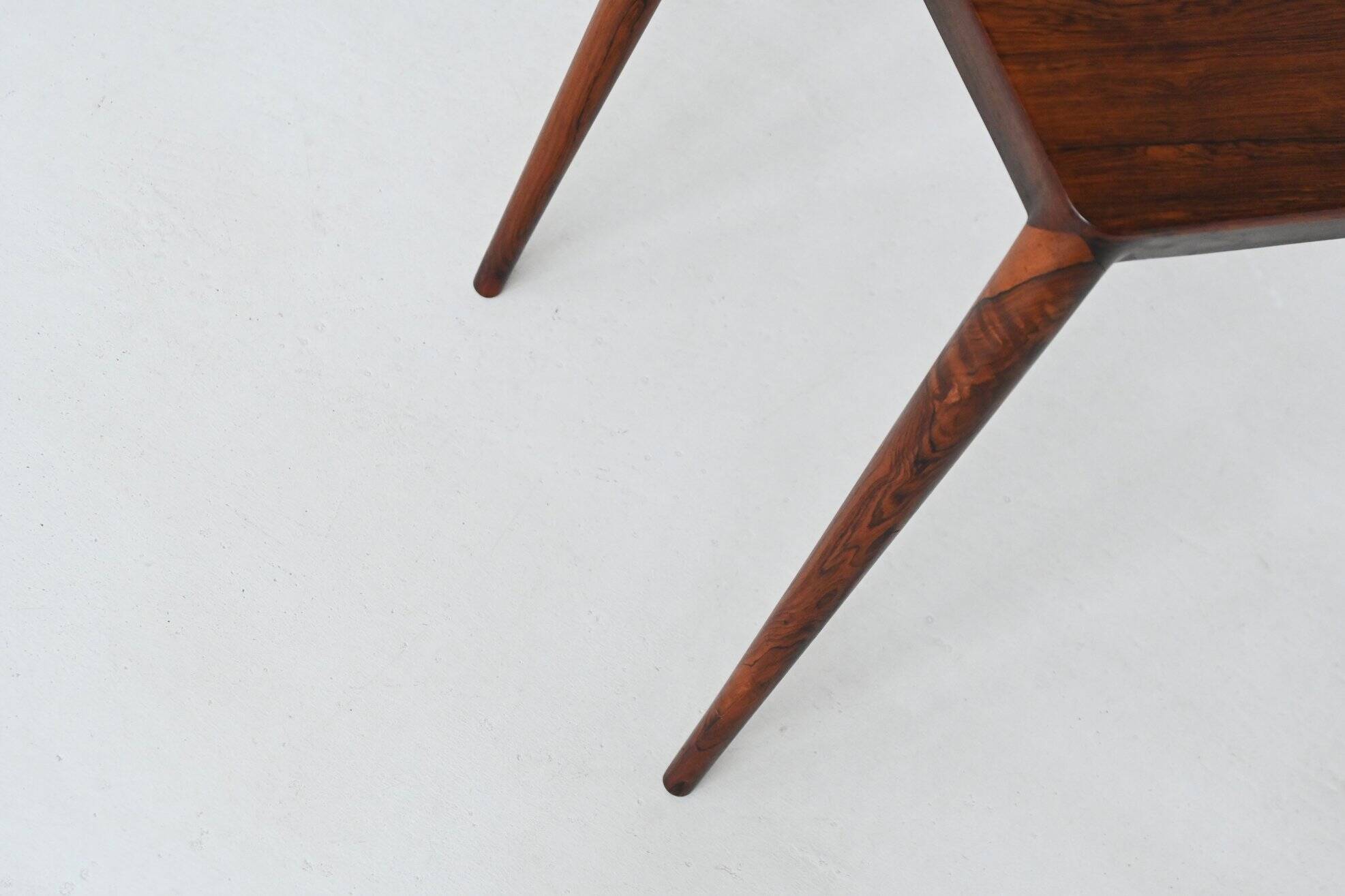 Severin Hansen nesting tables in rosewood Haslev Denmark 1960