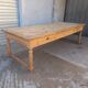 Grande table de communauté en chêne et sapin