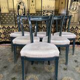 6 directoire style chairs signed maurice hirch