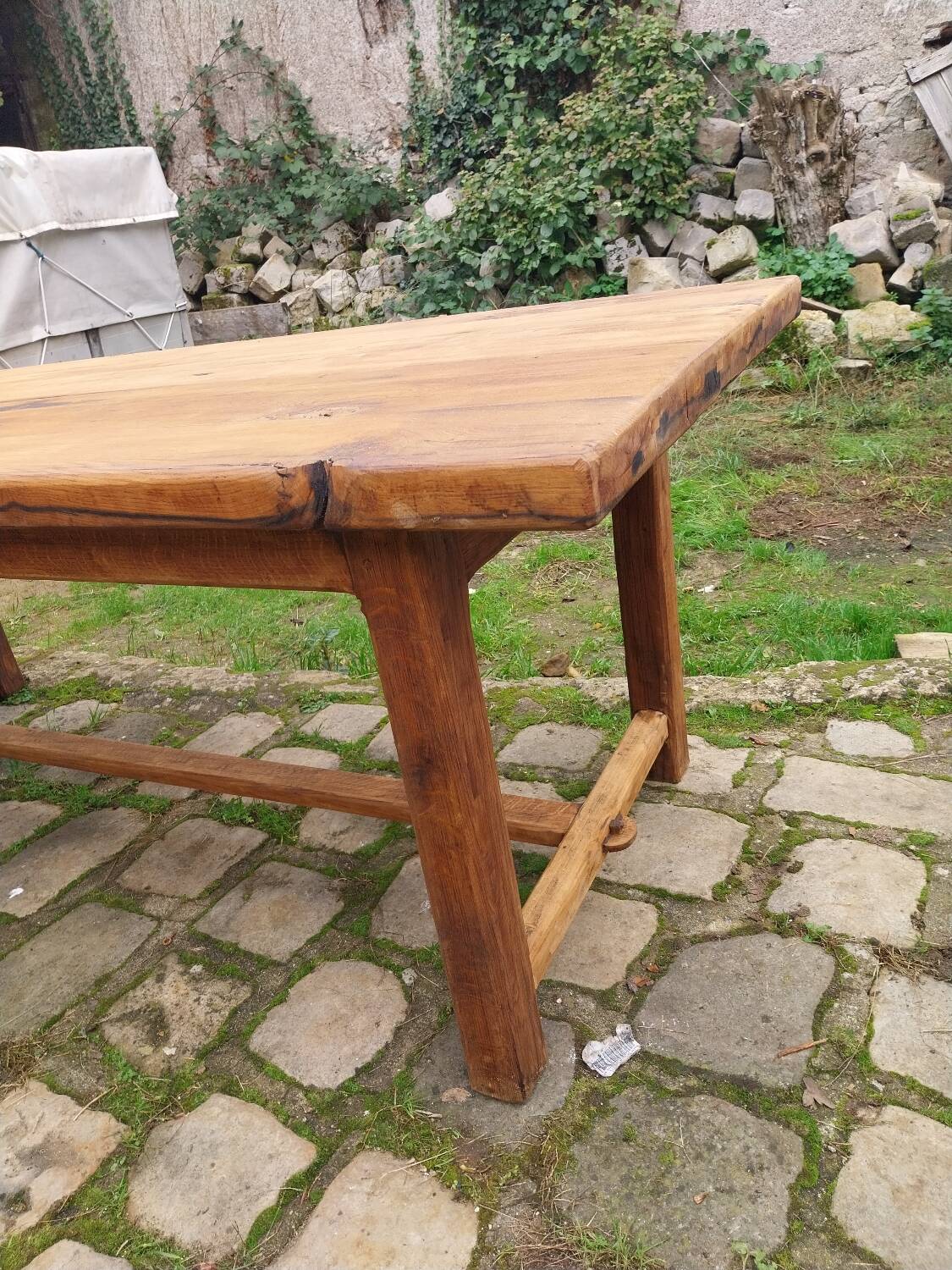 Antique oak farmhouse table