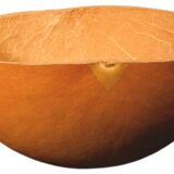 Set of 3 half gourds, sourced from West Africa, 24 – 27 – 30cm.