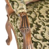 Pair of Louis XV style cabriolet armchairs