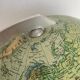 Globe vintage 1960 terrestre Verre JRO Verlag français - 35 cm