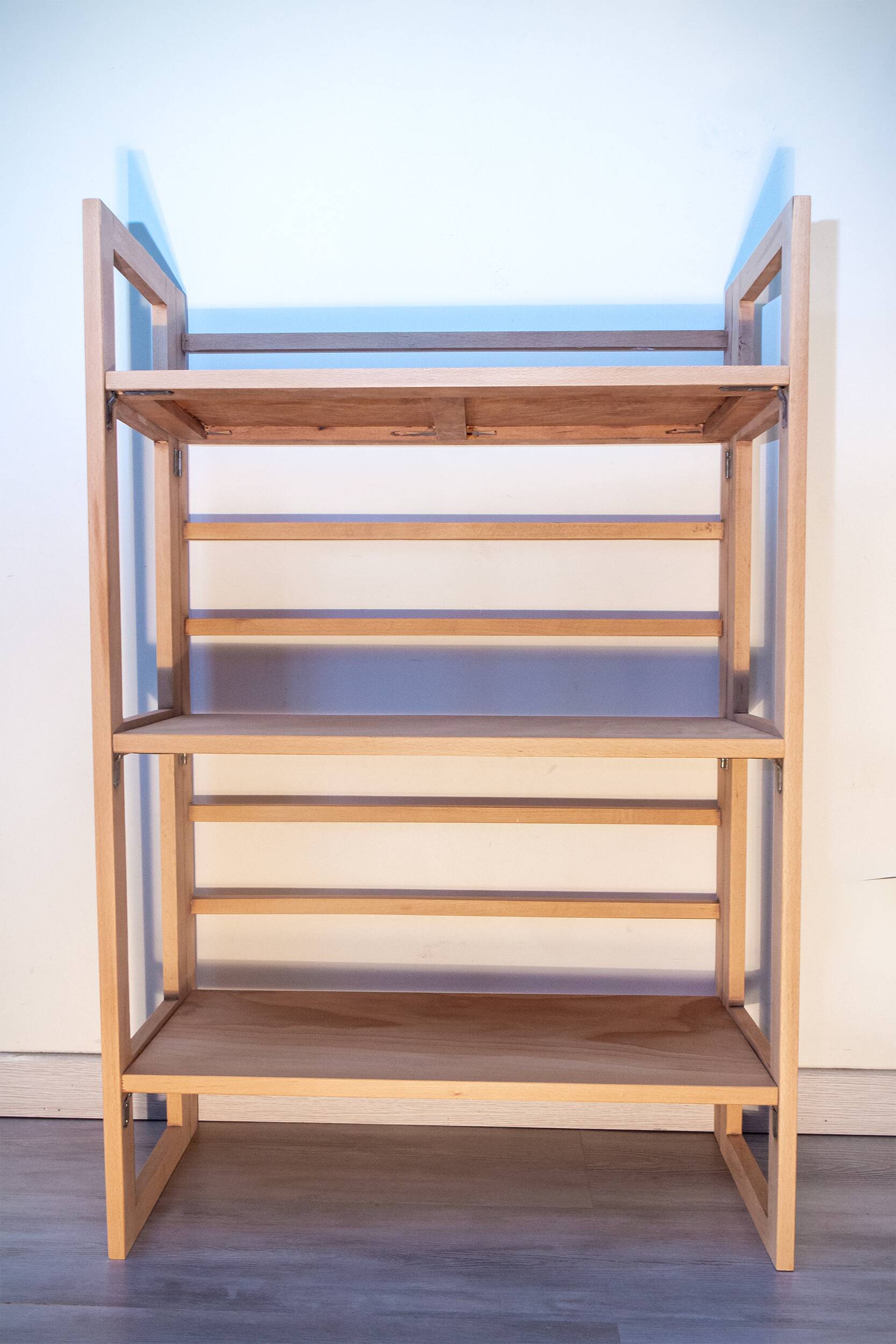 1960s folding bookseller's shelf