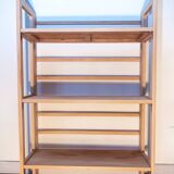 1960s folding bookseller's shelf