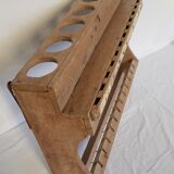 Old wall shelf - Burmese teak rack - 53 x 15.5 x 39 cm