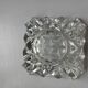 2 vintage thick glass ashtrays