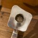 Candlestick candlestick design 1970 metal silver Saint Médard