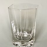 Glass with cut-off sides of sèvres crystal with hexagonal section