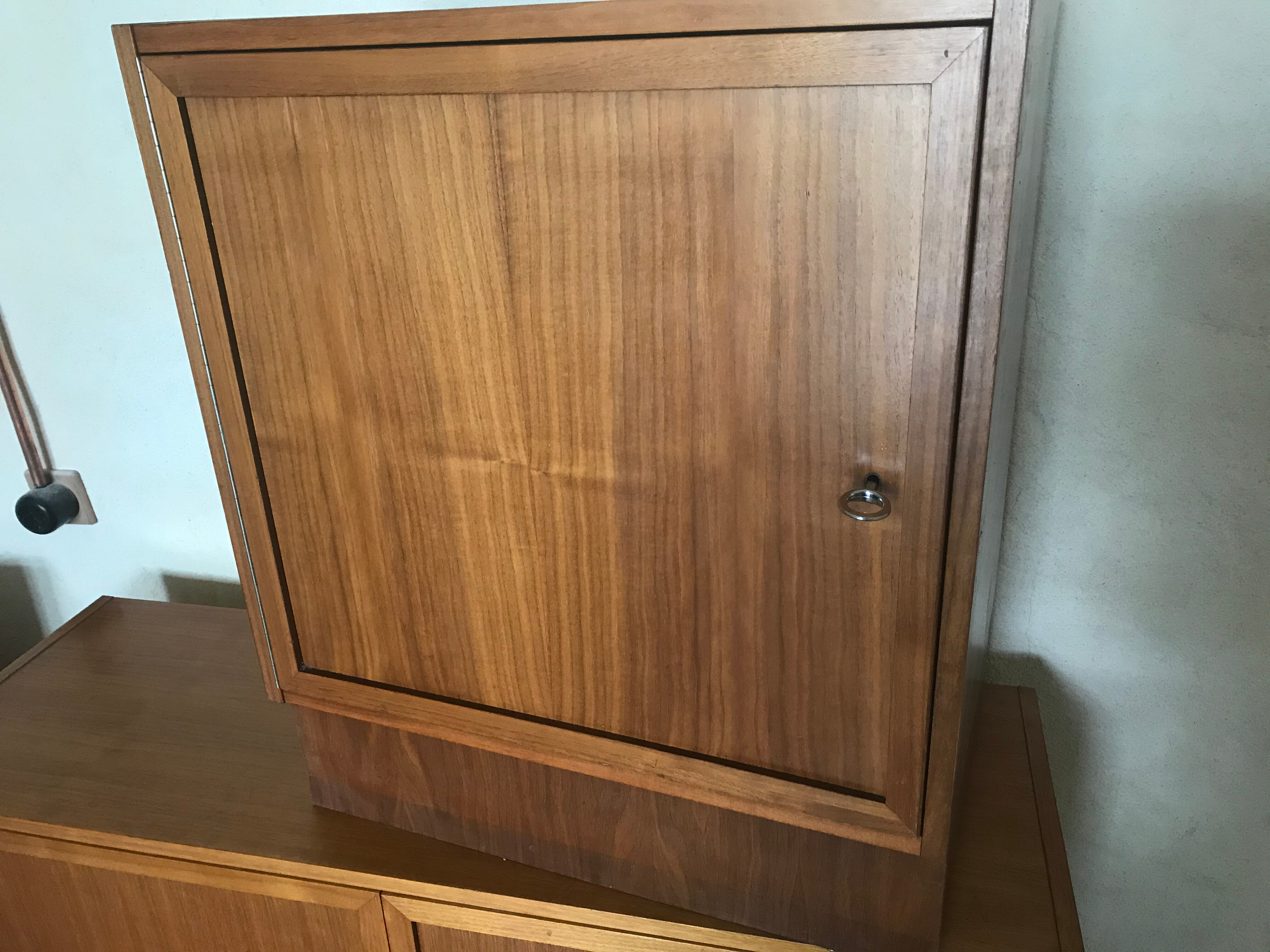 Set de trois modules enfilade style scandinave teck blond 1960