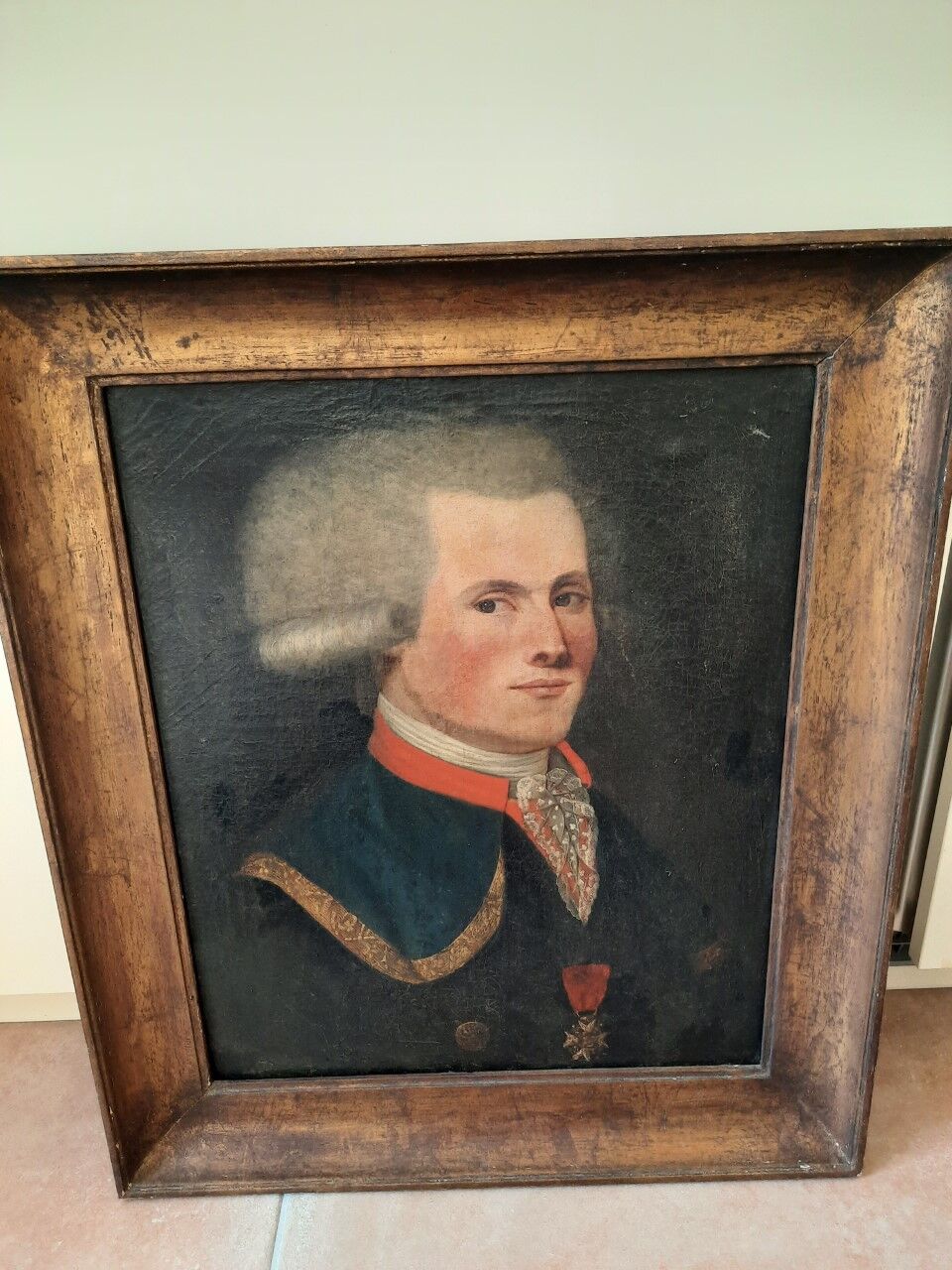 Oil portrait XVIIIth