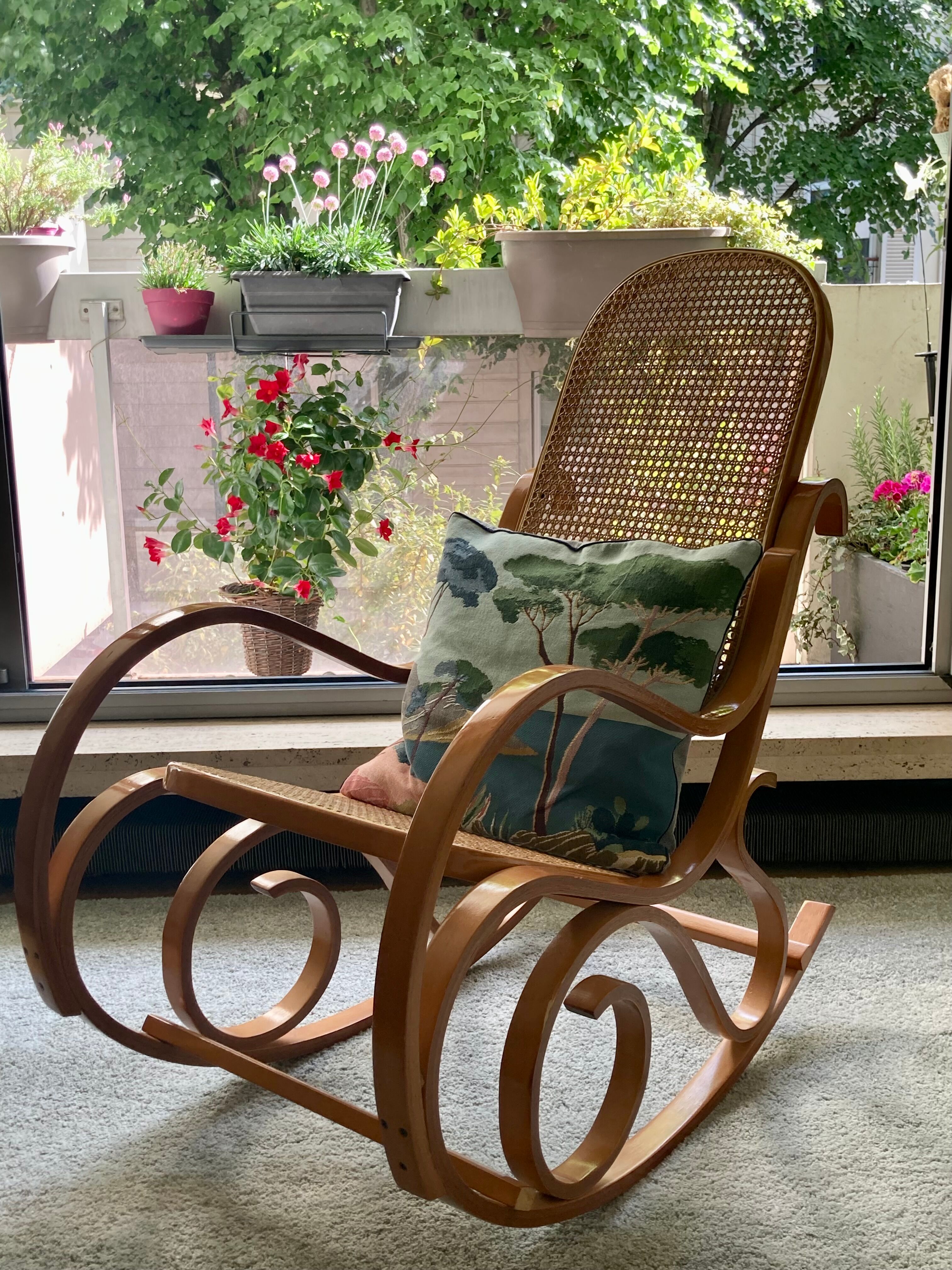 Rattan rocking chair