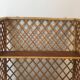 Rattan wall shelf. Attributed to Audoux-Minet
