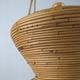 Large Rattan basket by Vivai del Sud, Italy 1960s