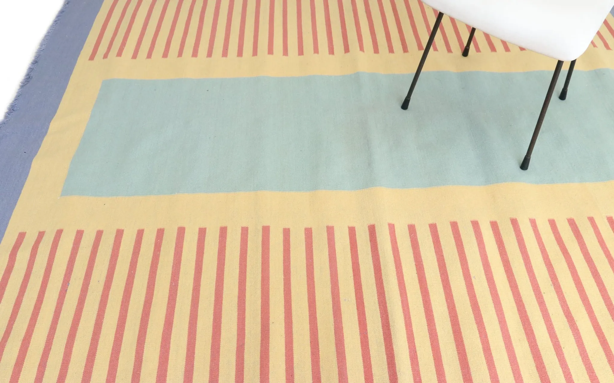 Vintage hand-woven wool kilim / flatweave rug, 1970s–80s