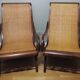 Deux fauteuils coloniaux planteurs
