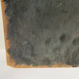 Oil portrait on cardboard of a man 50s