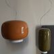 Chouchin no 1 orange blown glass pendant by Foscarini