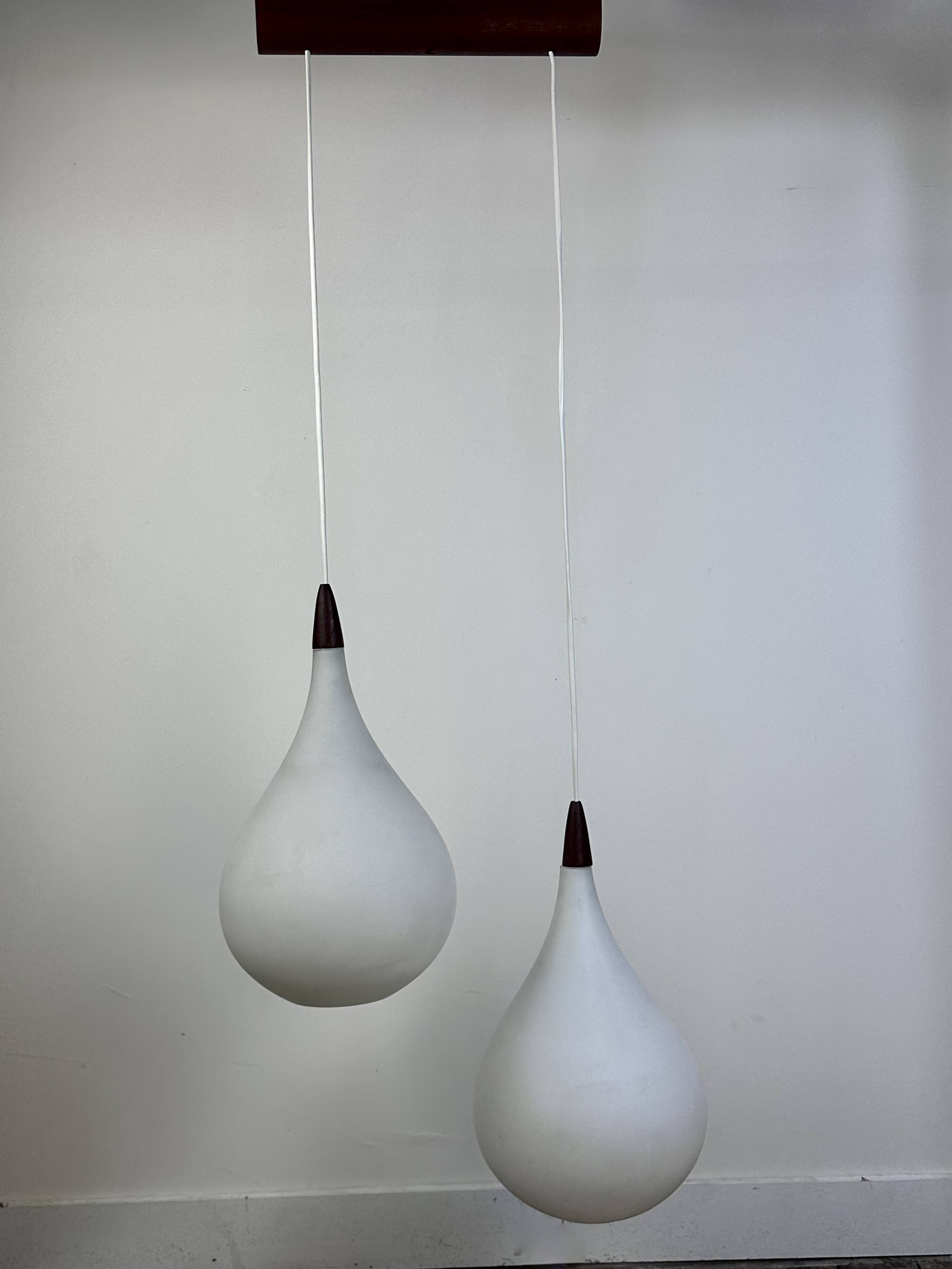 Lustre scandinave Kristiansson pour Luxus Suède 1960