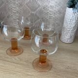 set of 4 new Luminarc stemmed glasses / Arques glassworks