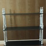 Weathered wooden shelf