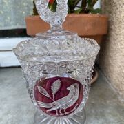 German Crystal Bonbonnière Hofbauer – "Byrdes" Collection (The Ru)