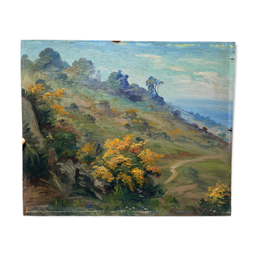 Roméo Charles Aglietti (1878-1956) landscape painting