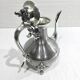 Silver metal teapot