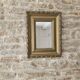 Antique Rectangular Mirror with a gilded wooden frame 35cm x 27cm