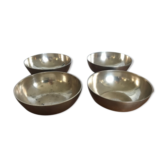 Pair of vintage brass bowls