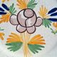 Earthenware plate with floral decoration