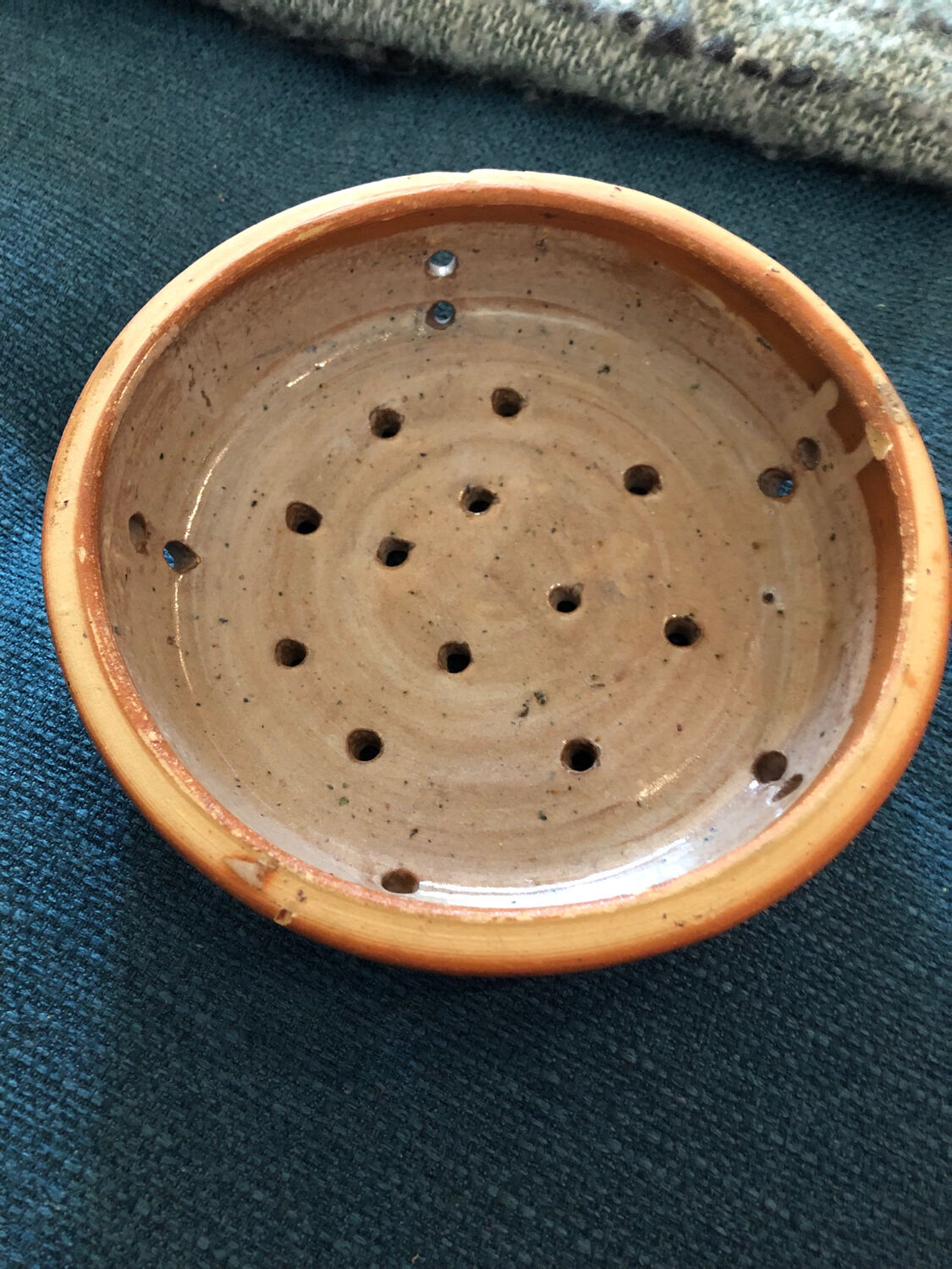 Old beam in glazed terracotta