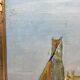 Old painting, sailboat, signed lower right, 70s/80s