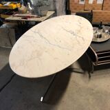 Oval marble table  1970