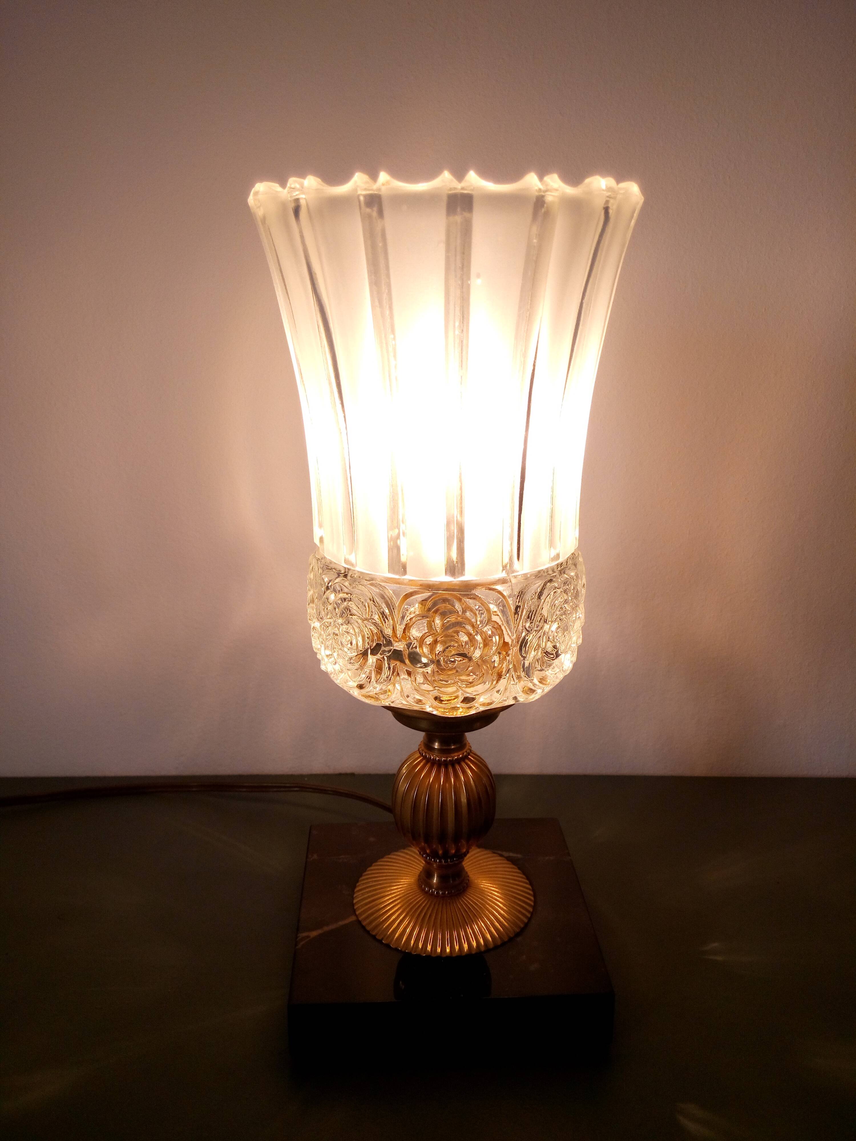 Marble and lation lamp